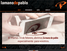 Tablet Screenshot of lamanodepablo.com